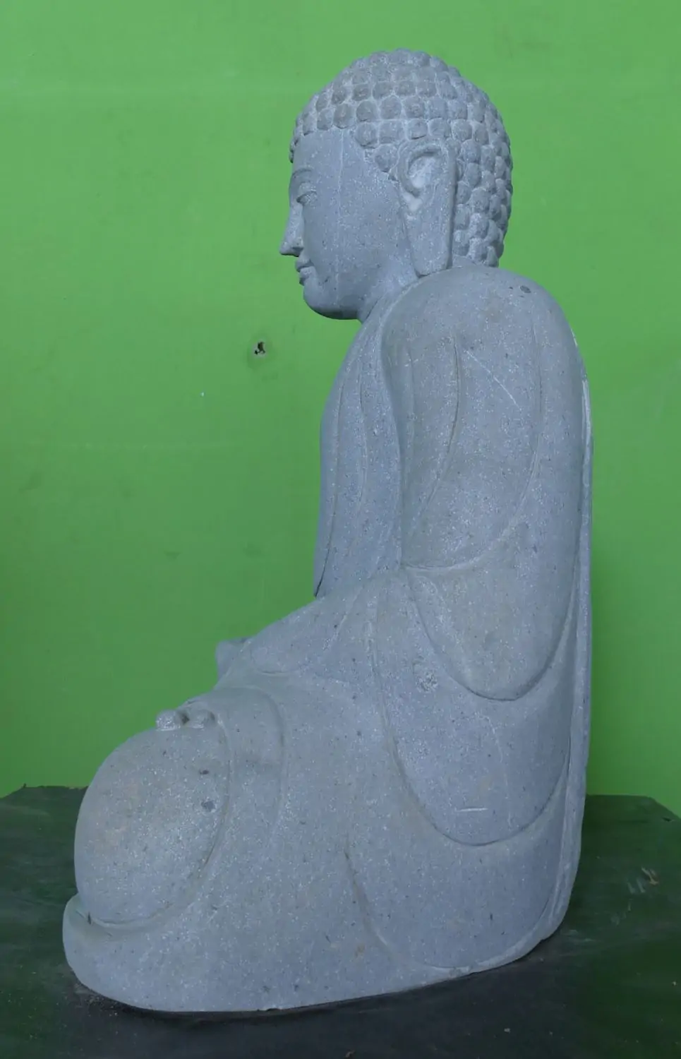  Product image 7 of the product “Seated Japanese Buddha made of Riverstone in Dhyana position - gesture of meditation, H. 78cm ”
